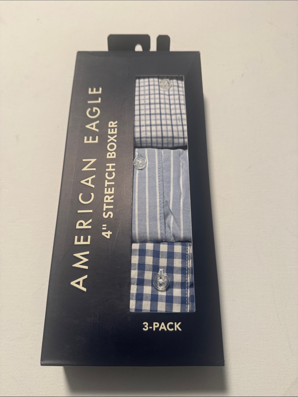 American Eagle Boxers Mens Small 3 Pack Blue